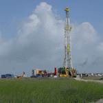 Natural gas well at the National Seashore.